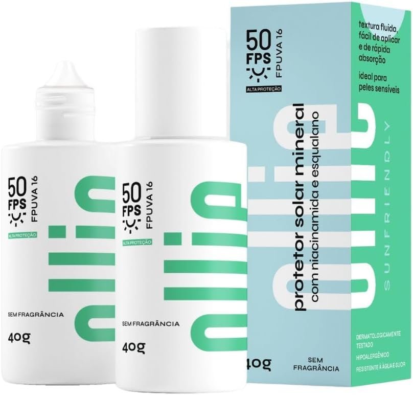 Protetor Solar Mineral Fluído FPS 50 FPUVA 16