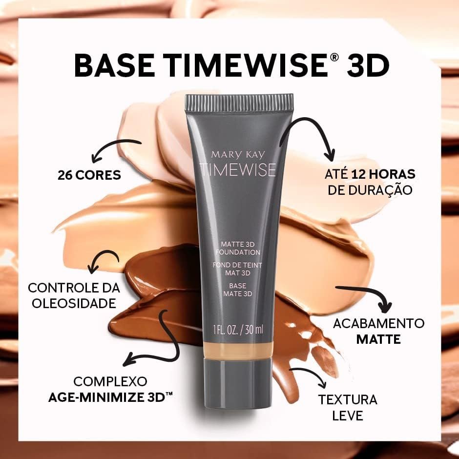 Base liquida matte Timewise® 3D Mary kay - 30ml (Beige W160) - Image 2