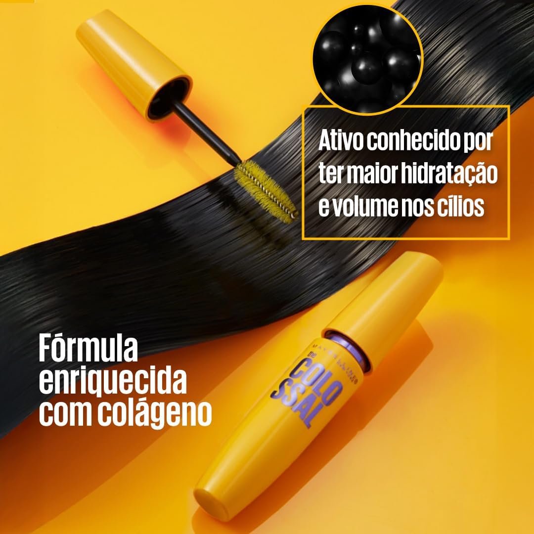 Maybelline NY The Colossal Volum' Express, Máscara de Cílios Lavável 9,2ml - Image 4