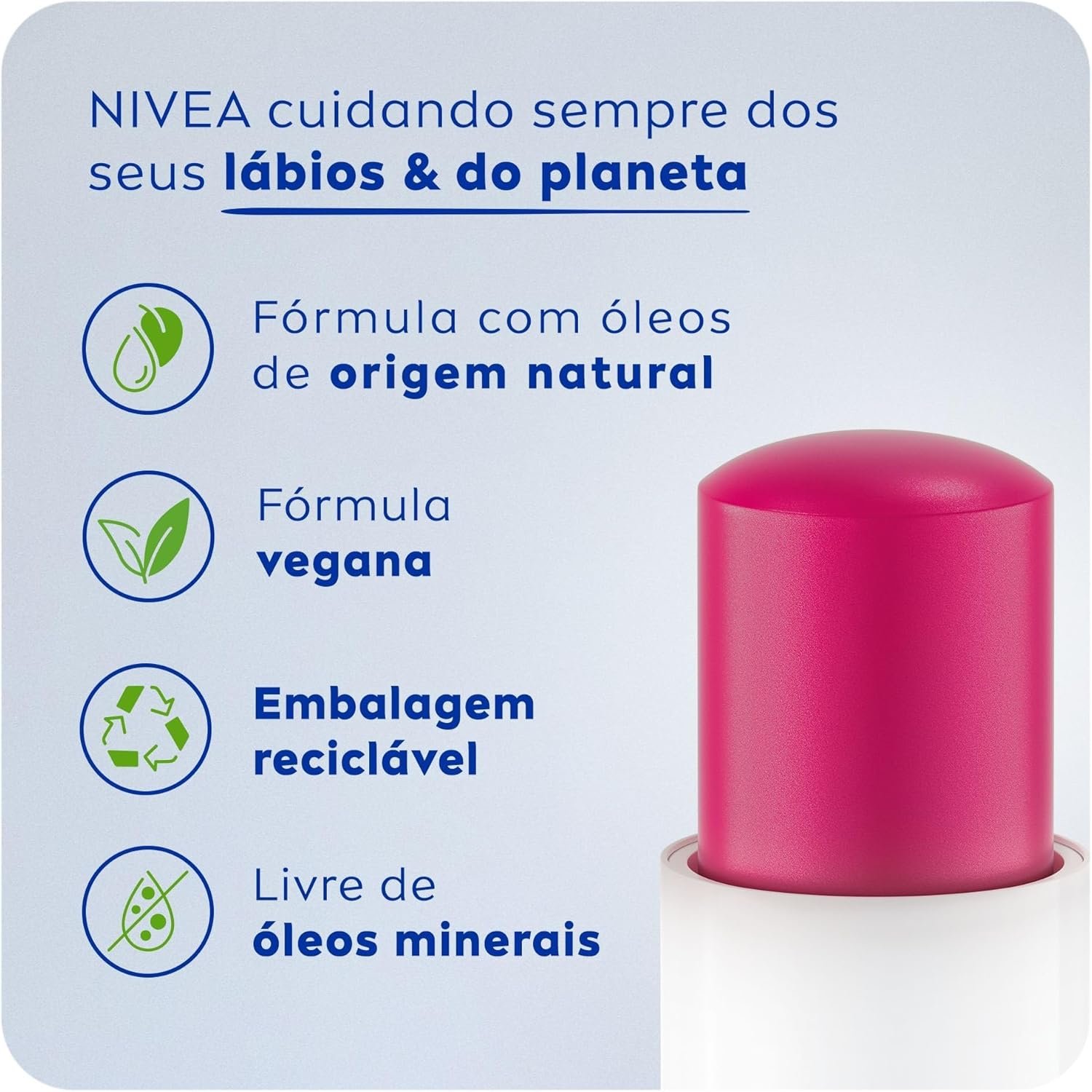 NIVEA Hidratante Labial Cereja Shine 4,8g - Image 4